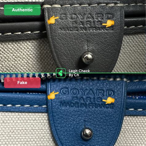 goyard belt authentic vs fake|goyard bag real thing.